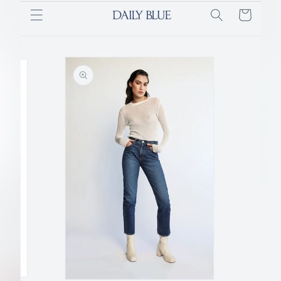 Daily Blue Manya Legacy‎ Wash Straight Leg Denim Jeans NEW 1012-1014 AG Denim - Picture 3 of 16